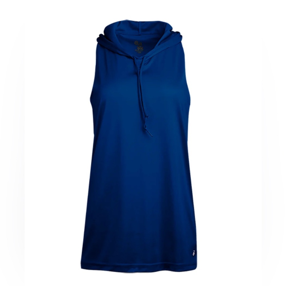 Royal Blue Tank Top with Drawstring Hood